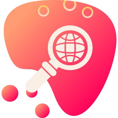 genel ağ simgesi, vektör illüstrasyonu