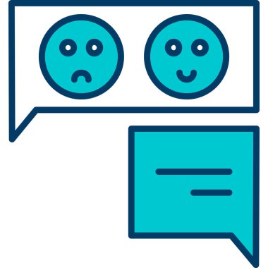 Sohbet simgesi vektör illüstrasyonu