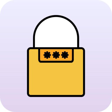 kilit simgesi, vektör illüstrasyonu