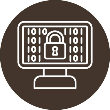 Kilit simgesinin vektör illüstrasyonu