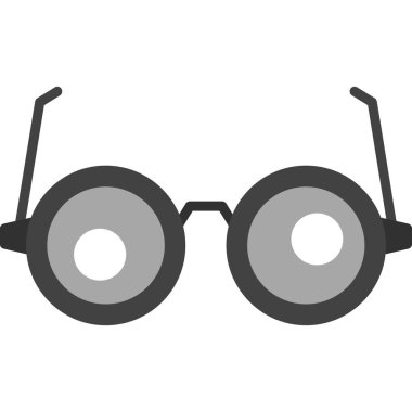 gözlük düz vektör simgesi tasarımı