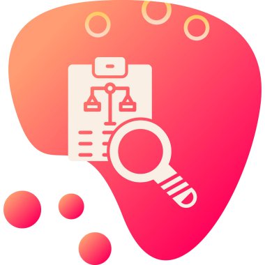 Beyin analizi modern simge, vektör illüstrasyonu