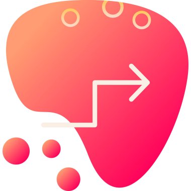 Beyin. Web simgesi basit illüstrasyon