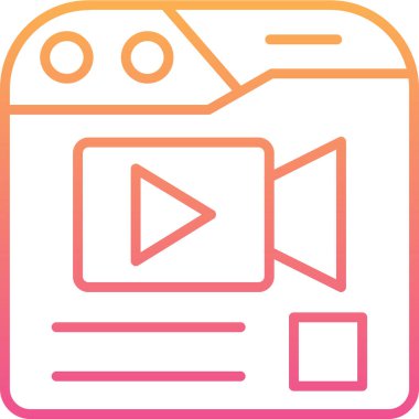 Kamera simgesi, vektör illüstrasyonu