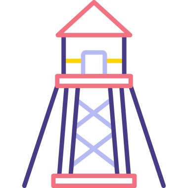 kule ikon vektör çizimi