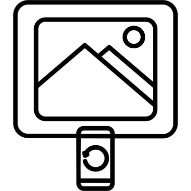 kamera simgesi vektör illüstrasyonu