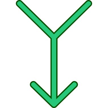 ok simgesi vektör illüstrasyonu