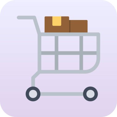 Teslimat. Web simgesi basit illüstrasyon