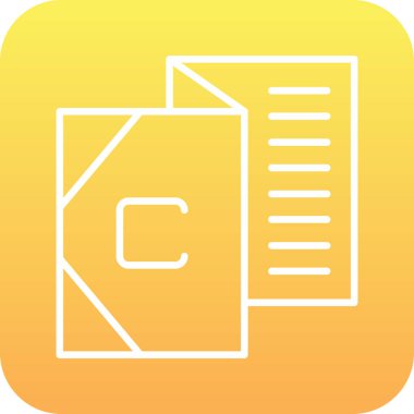 belge simgesi, vektör çizimi