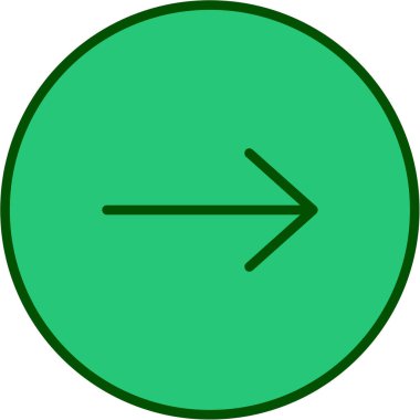 ok simgesi, vektör illüstrasyonu