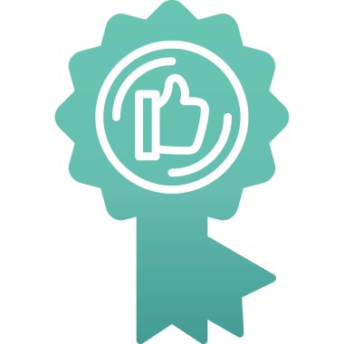 başparmak yukarı web vektör illüstrasyonu