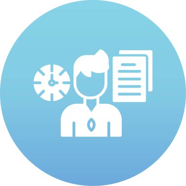 Müdür bey. Web simgesi basit tasarım