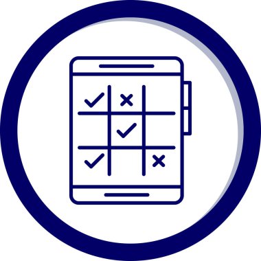 Kontrol listesi. Web simgesi basit illüstrasyon