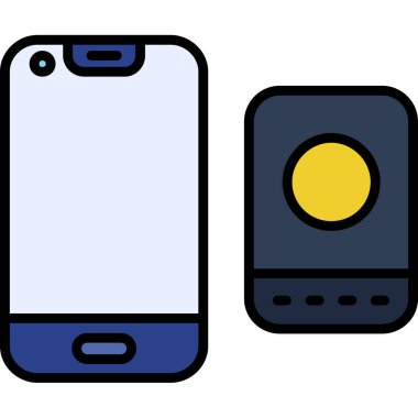 Akıllı telefon. Web simgesi basit illüstrasyon