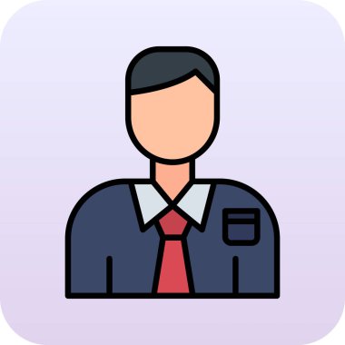 Yöneticisi web simgesi, vektör çizim