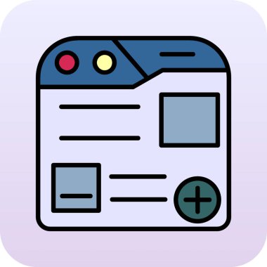 Geliştirme için web tasarım renk simgesi, vektör illüstrasyonu