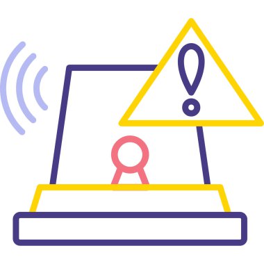 Kablosuz. Web simgesi basit illüstrasyon