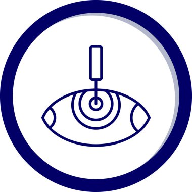 Göz Ağı simgesi basit illüstrasyon