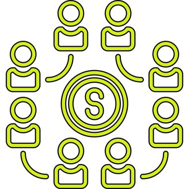 iş ekibi simgesi, vektör illüstrasyonu