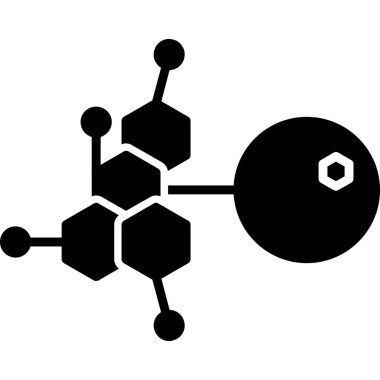 Molekül simgesi. Anahat molekül vektör simgesi beyaz arka plan üzerinde izole web tasarımı için