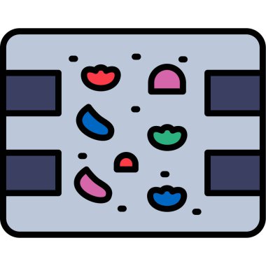 Yemek. Web simgesi basit illüstrasyon