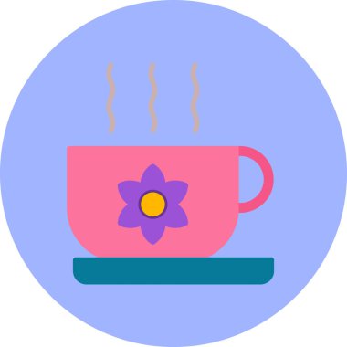 Bardak. Web simgesi basit illüstrasyon