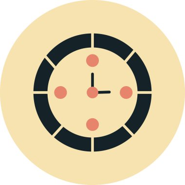 Zaman simgesi vektör illüstrasyonu