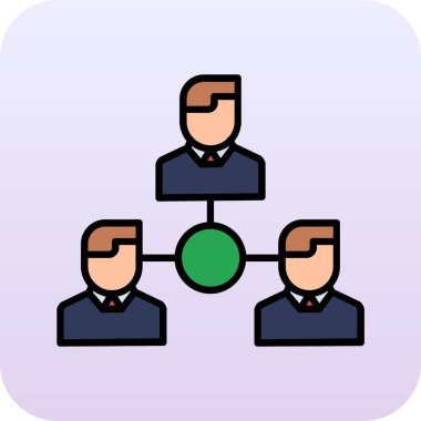 Takım üyeleri simgesinin vektör illüstrasyonu