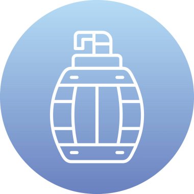 Modern gaz ikonunun vektör illüstrasyonu