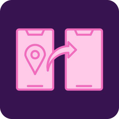 harita simgesi vektör illüstrasyonu