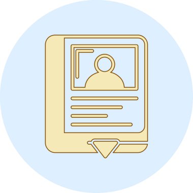 ID kart simgesi vektör illüstrasyonu