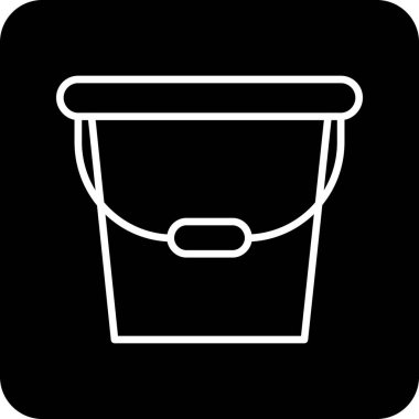 Kova. Web simgesi basit illüstrasyon