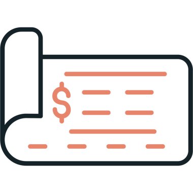 Bill düz vektör simgesi