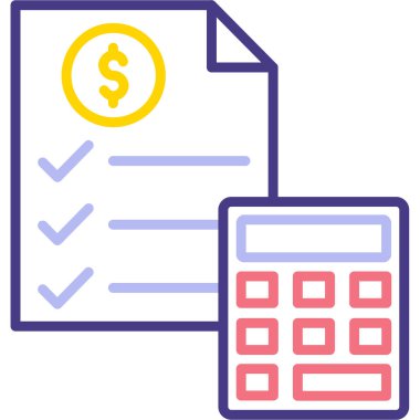 iş muhasebe hesaplama simgesi