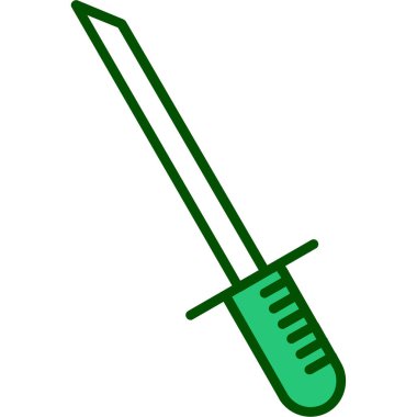 karikatür karalama kılıç simgesi