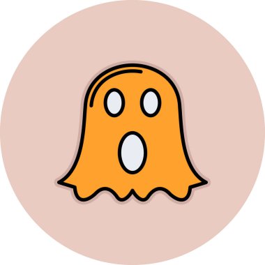 Hayalet. Web simgesi basit illüstrasyon