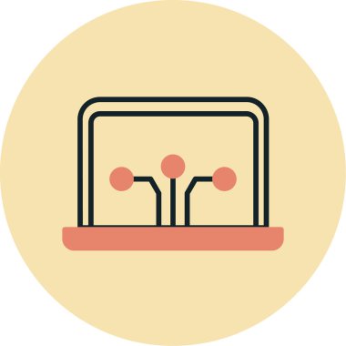 şebeke. Basit simge vektör illüstrasyonu