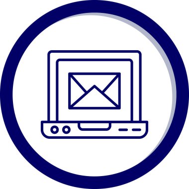 Bilgisayar. Web simgesi basit tasarım