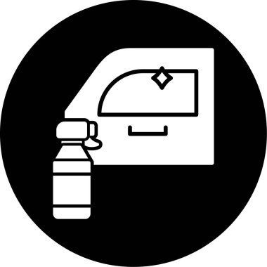 Modern oto tamir simgesinin vektör illüstrasyonu