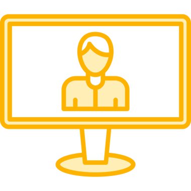 Bir insan simgesinin vektör illüstrasyonu