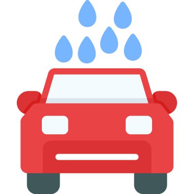 Yıka arabayı. Basit illüstrasyon