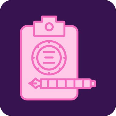 Bir benzin istasyonu simgesinin vektör illüstrasyonu