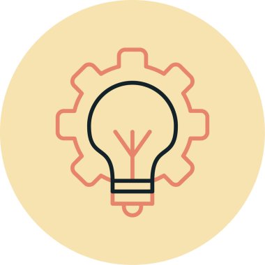 Ampul Simgesi, Vektör illüstrasyonu