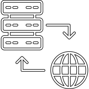 ağ paylaşım simgesi çizimi