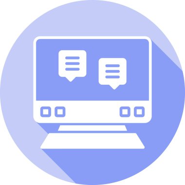 Bilgisayar. Web simgesi basit illüstrasyon