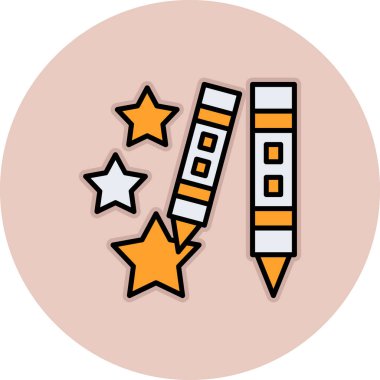 Renklendirme web simgesi, vektör illüstrasyonu