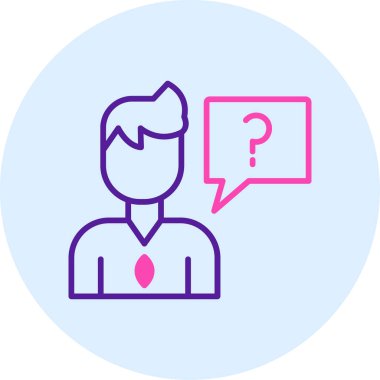 İş adamı. Web simgesi basit illüstrasyon