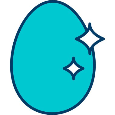 Yumurta simgesinin vektör illüstrasyonu