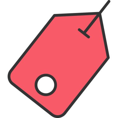 Alışveriş etiketi. Basit tasarım