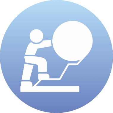 vector illustration of a woman in a gym